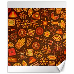 Pattern Background Ethnic Tribal Canvas 16  X 20  by Pakrebo