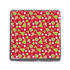 Christmas Paper Scrapbooking Pattern Memory Card Reader (square 5 Slot) by Pakrebo