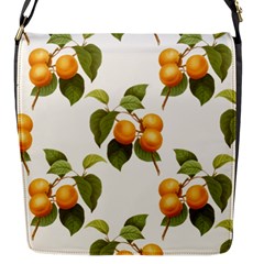 Apricot Fruit Vintage Art Flap Closure Messenger Bag (s) by Pakrebo