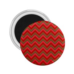 Background Retro Red Zigzag 2 25  Magnets by Pakrebo