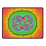 Fractal Art Design Fantasy Light Double Sided Fleece Blanket (Small)  45 x34  Blanket Back