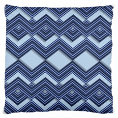 Textile Texture Fabric Zigzag Blue Standard Flano Cushion Case (one Side) by Pakrebo