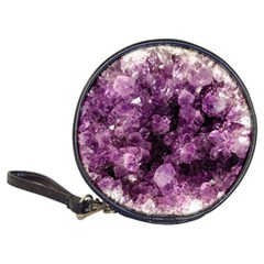 Amethyst Purple Violet Geode Slice Classic 20-cd Wallets by genx