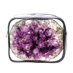 Amethyst Purple Violet Geode Slice Mini Toiletries Bag (one Side) by genx