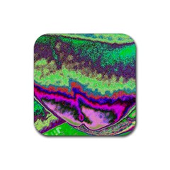 Clienmapcoat Rubber Coaster (square)  by PurpleDuckyDesigns