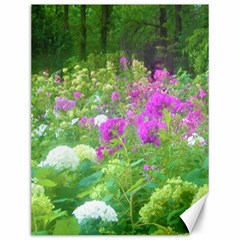 Annabella Hydrangeas And Purple Garden Landscape Canvas 12  X 16  by myrubiogarden