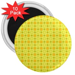 Traditional Patterns Chrysanthemum 3  Magnets (10 Pack)  by Pakrebo