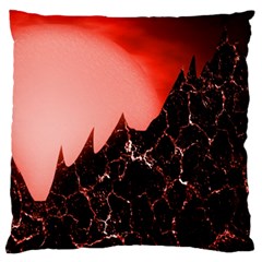 Sci Fi Red Fantasy Futuristic Standard Flano Cushion Case (two Sides) by Pakrebo