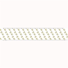 No Step On Snek Pattern White Background Meme Small Bar Mat by snek