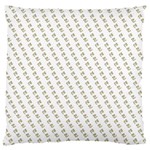 No Step On Snek Pattern White background Meme Large Flano Cushion Case (One Side) Front