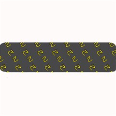 No Step On Snek Pattern Charcoal Dark Gray Background Meme Large Bar Mat by snek