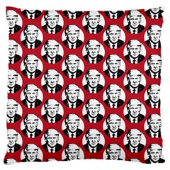 Trump Retro Face Pattern Maga Red Us Patriot Large Flano Cushion Case (one Side) by snek