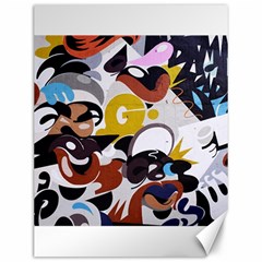 Graffiti Urban Colorful Graffiti City Wall Hip Hop Music Singers Canvas 12  X 16  by genx