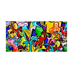 Graffiti Abstract With Colorful Tubes And Biology Artery Theme Yoga Headband by genx