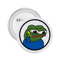 Apu Apustaja With Banana Phone Wall Eyed Pepe The Frog Kekistan 2 25  Buttons by snek