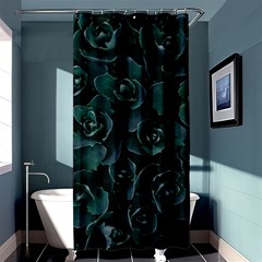 Succulent Shower Curtain 36  X 72  (stall)  by WensdaiAmbrose