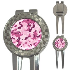 Standard Violet Pink Camouflage Army Military Girl 3-in-1 Golf Divots by snek