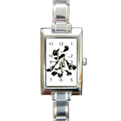 Tea Calligraphy Rectangle Italian Charm Watch by EMWdesign