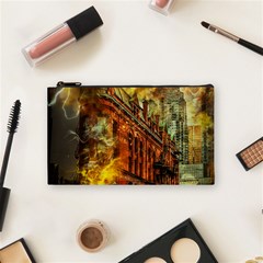 Flat Iron Building Architecture Cosmetic Bag (small) by Pakrebo