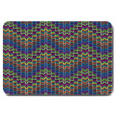 Decorative Ornamental Abstract Wave Large Doormat  by Mariart