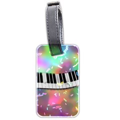 Piano Keys Music Colorful Luggage Tags (two Sides) by Mariart