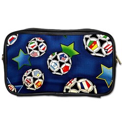 Textile Football Soccer Fabric Toiletries Bag (two Sides) by Pakrebo