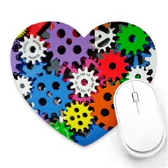 The Gears Are Turning Heart Mousepads by WensdaiAmbrose