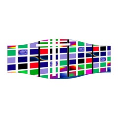 Color Graffiti Pattern Geometric Stretchable Headband by Pakrebo