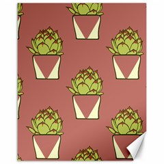 Cactus Pattern Background Texture Canvas 16  X 20  by Pakrebo