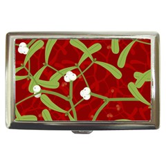 Mistletoe Christmas Texture Advent Cigarette Money Case by Pakrebo