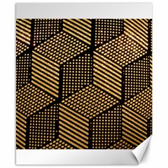 Cubes Light Geometry Shines Canvas 8  X 10  by Pakrebo