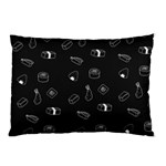 Sushi Pattern - Greyscale Pillow Case (Two Sides) Front