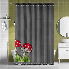 Mushroom Season Shower Curtain 48  X 72  (small)  by WensdaiAmbrose