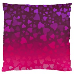 Purple Pink Hearts  Standard Flano Cushion Case (one Side) by LoolyElzayat