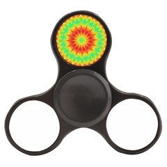 Kaleidoscope Background Mandala Red Green Finger Spinner by Mariart