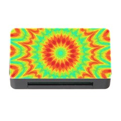 Kaleidoscope Background Red Yellow Memory Card Reader With Cf by Mariart