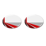 Lift Off Cufflinks (Oval) Front(Pair)