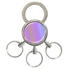 Diagonal Line Design Art 3-ring Key Chains by LoolyElzayat