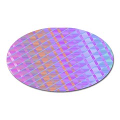 Diagonal Line Design Art Oval Magnet by LoolyElzayat