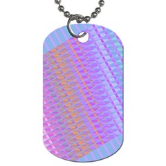 Diagonal Line Design Art Dog Tag (one Side) by LoolyElzayat