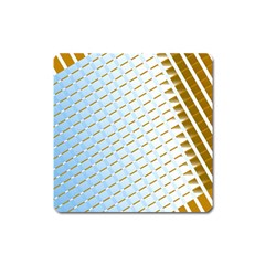 Diagonal Seamless Line Design Square Magnet by LoolyElzayat