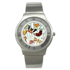 My Butterfly Collection Stainless Steel Watch by WensdaiAmbrose