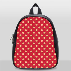 Red Hot Polka Dots School Bag (small) by WensdaiAmbrose