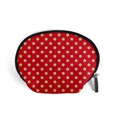 Red Hot Polka Dots Accessory Pouch (small) by WensdaiAmbrose