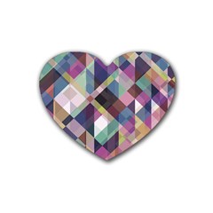 Geometric Sense Heart Coaster (4 Pack)  by WensdaiAmbrose