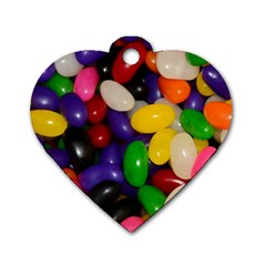 Jelly Beans Dog Tag Heart (one Side) by pauchesstore