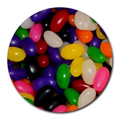 Jelly Beans Round Mousepads by pauchesstore