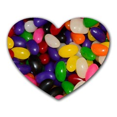 Jelly Beans Heart Mousepads by pauchesstore