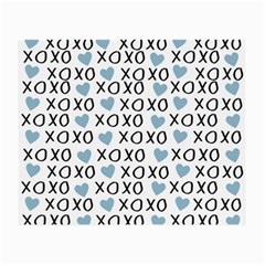 Xo Valentines Day Pattern Small Glasses Cloth (2-side) by Valentinaart