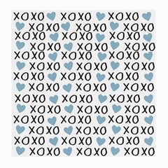 Xo Valentines Day Pattern Medium Glasses Cloth by Valentinaart